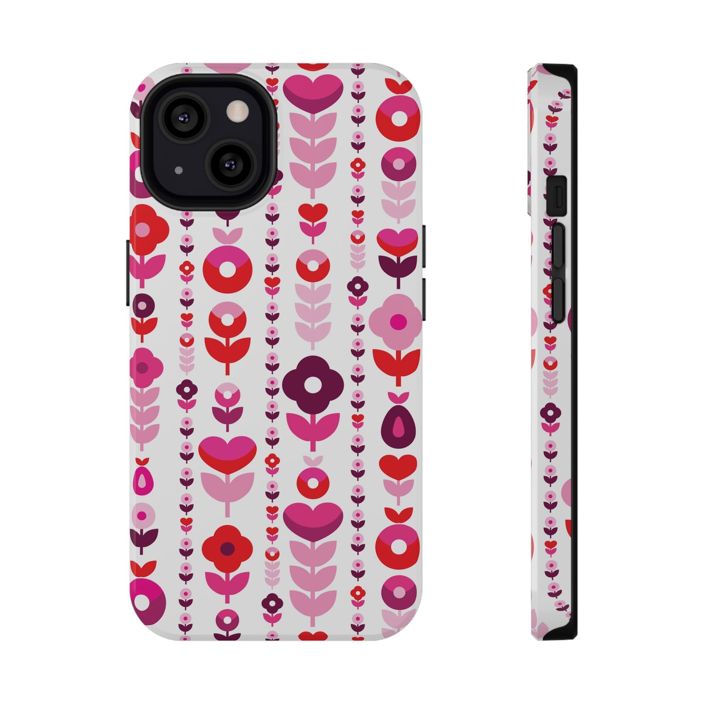 Floral Phone Case for iPhone & Samsung – Colorful Impact-Resistant Cover, Gift for Her