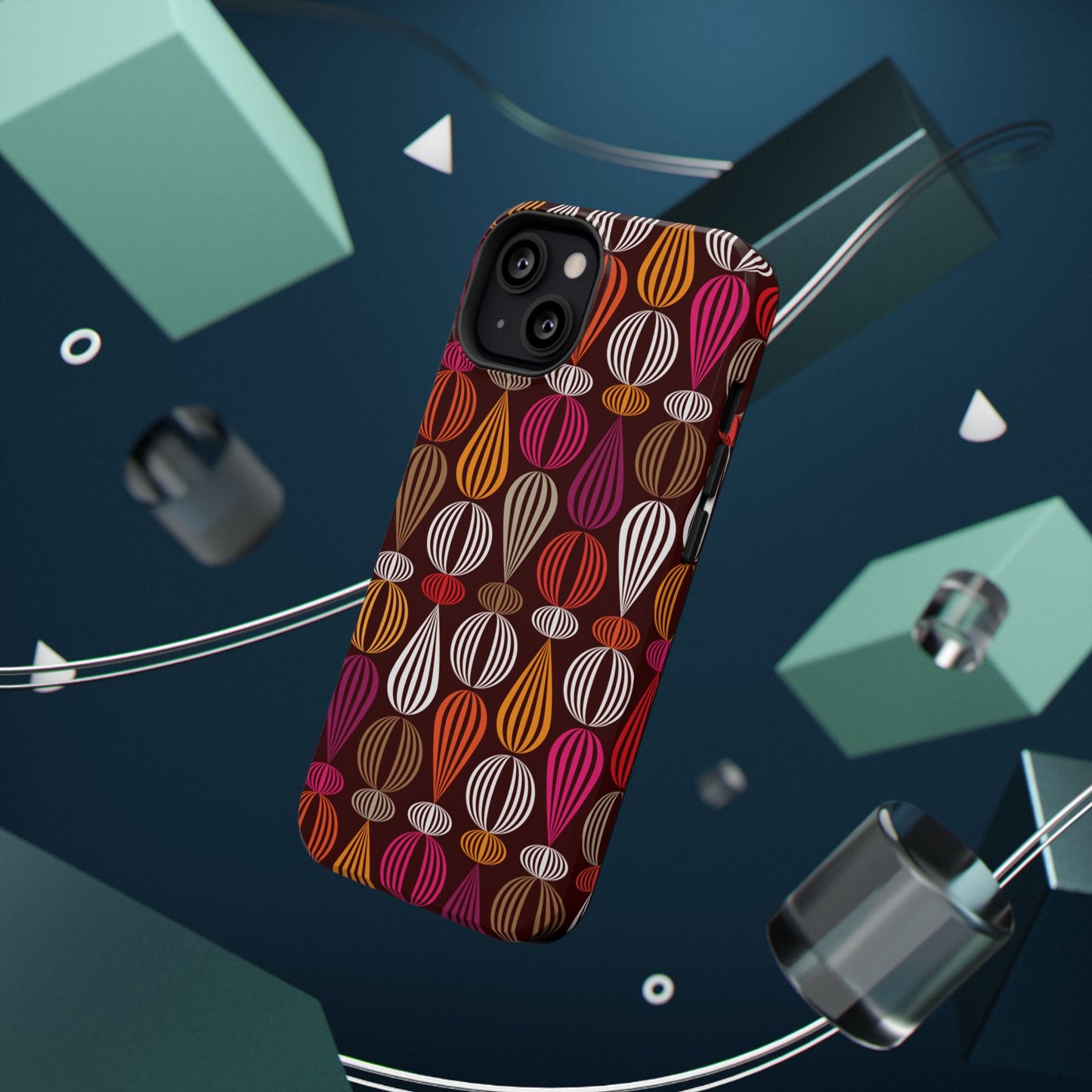 Impact-Resistant Phone Case Floral – Durable Protective Cover, Wireless Charging Compatible, Gift for Tech Lovers