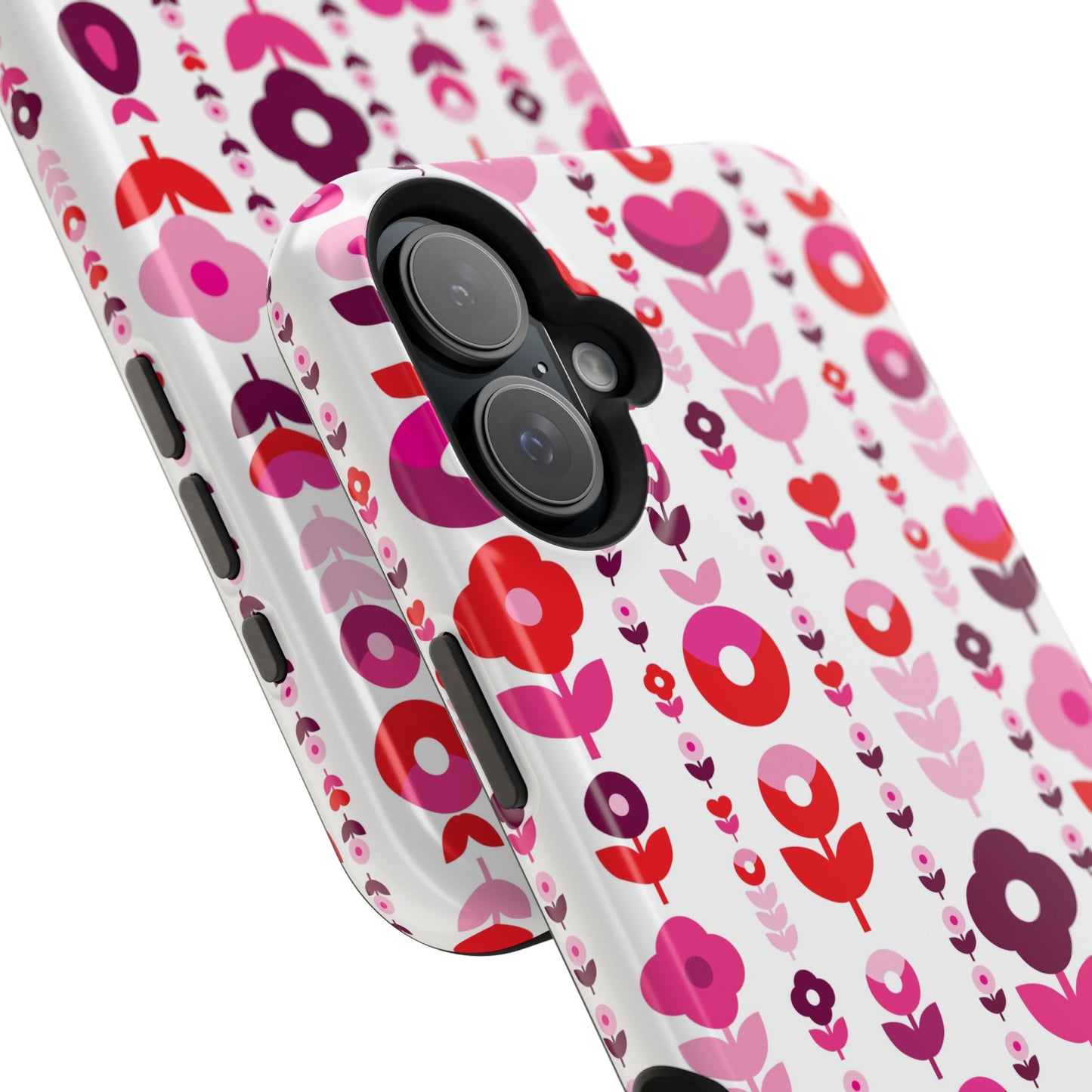 Floral Phone Case for iPhone & Samsung – Colorful Impact-Resistant Cover, Gift for Her