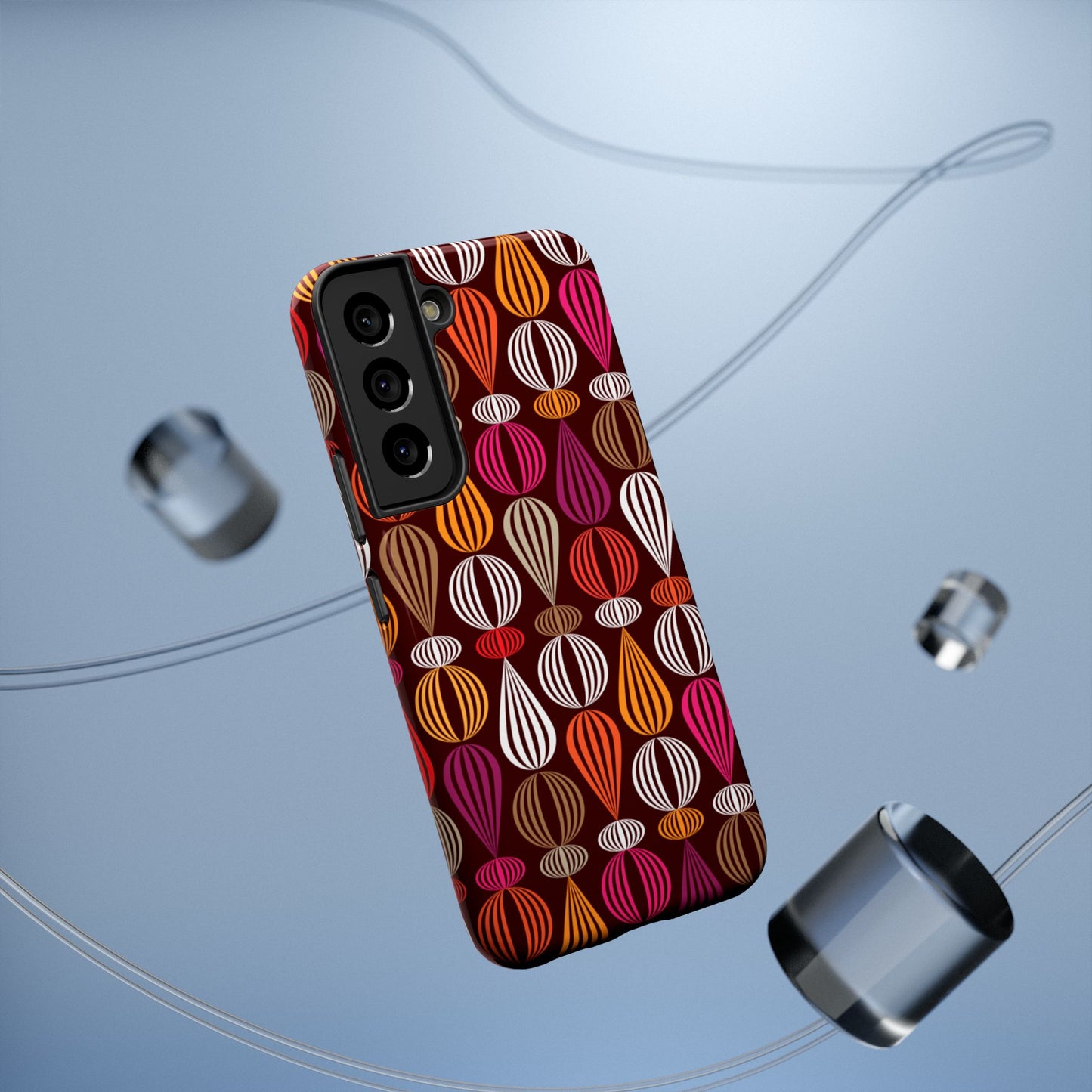 Impact-Resistant Phone Case Floral – Durable Protective Cover, Wireless Charging Compatible, Gift for Tech Lovers