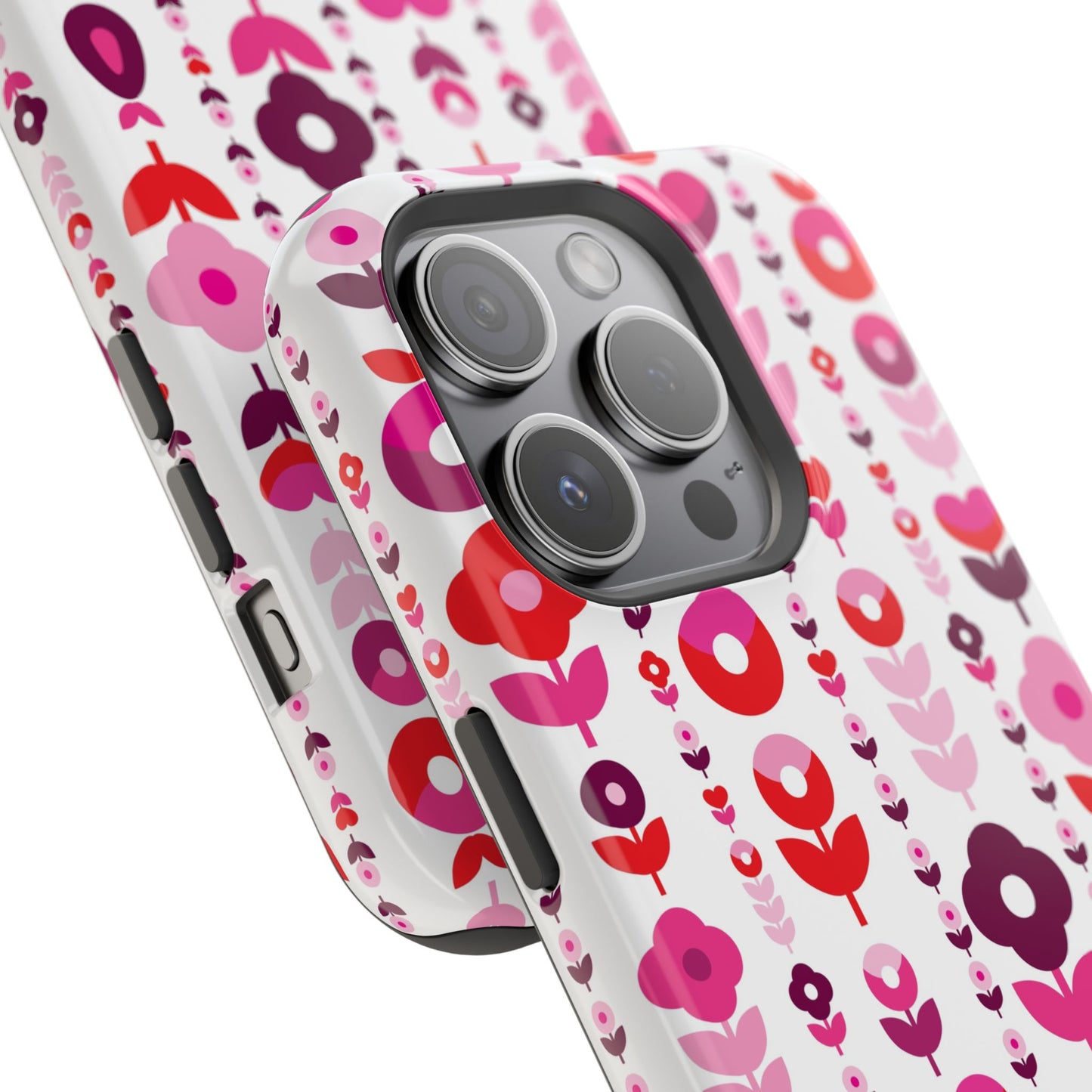 Floral Phone Case for iPhone & Samsung – Colorful Impact-Resistant Cover, Gift for Her