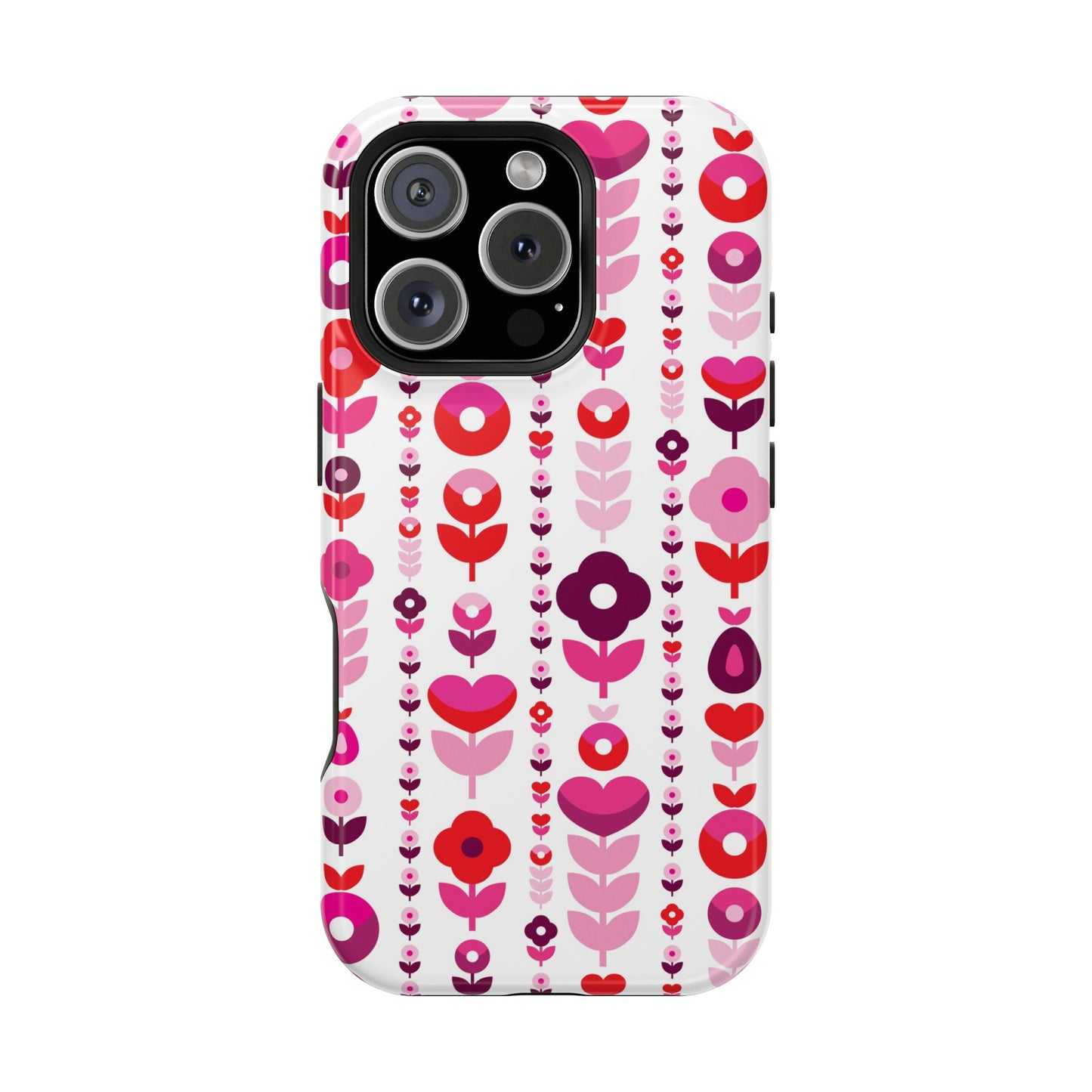 Floral Phone Case for iPhone & Samsung – Colorful Impact-Resistant Cover, Gift for Her