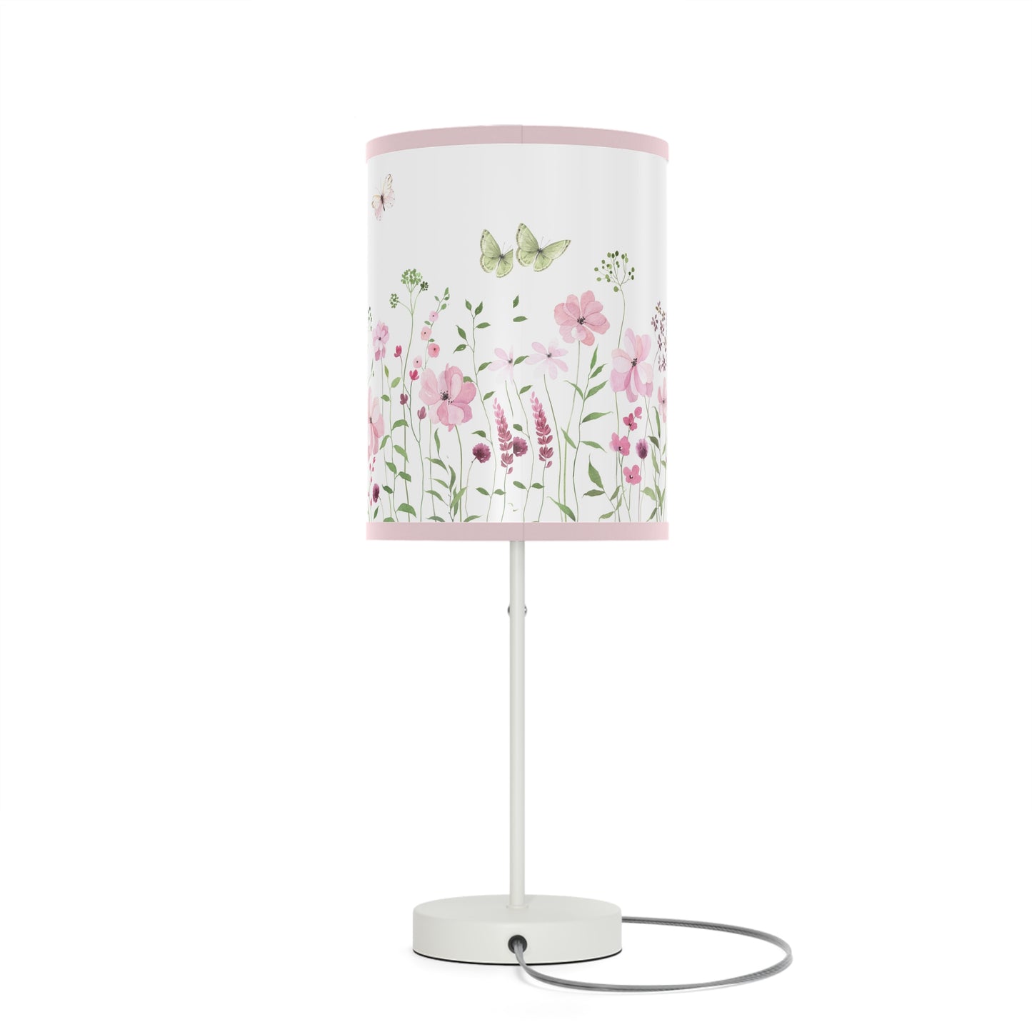 Floral Table Lamp with Butterfly Design – Boho Home Decor Accent Light