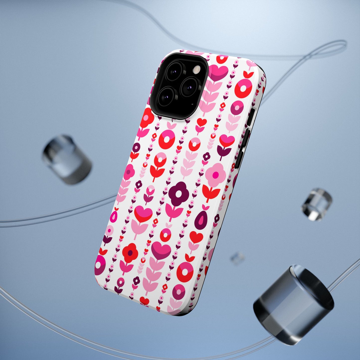 Floral Phone Case for iPhone & Samsung – Colorful Impact-Resistant Cover, Gift for Her