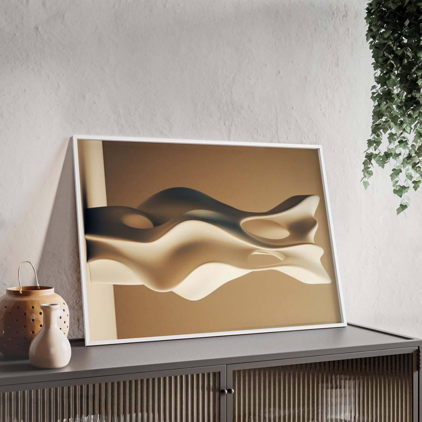 Wabi Sabi art- Minimalist Wall Art Printable – Brown Neutral Abstract Digital Download for Modern Home Decor