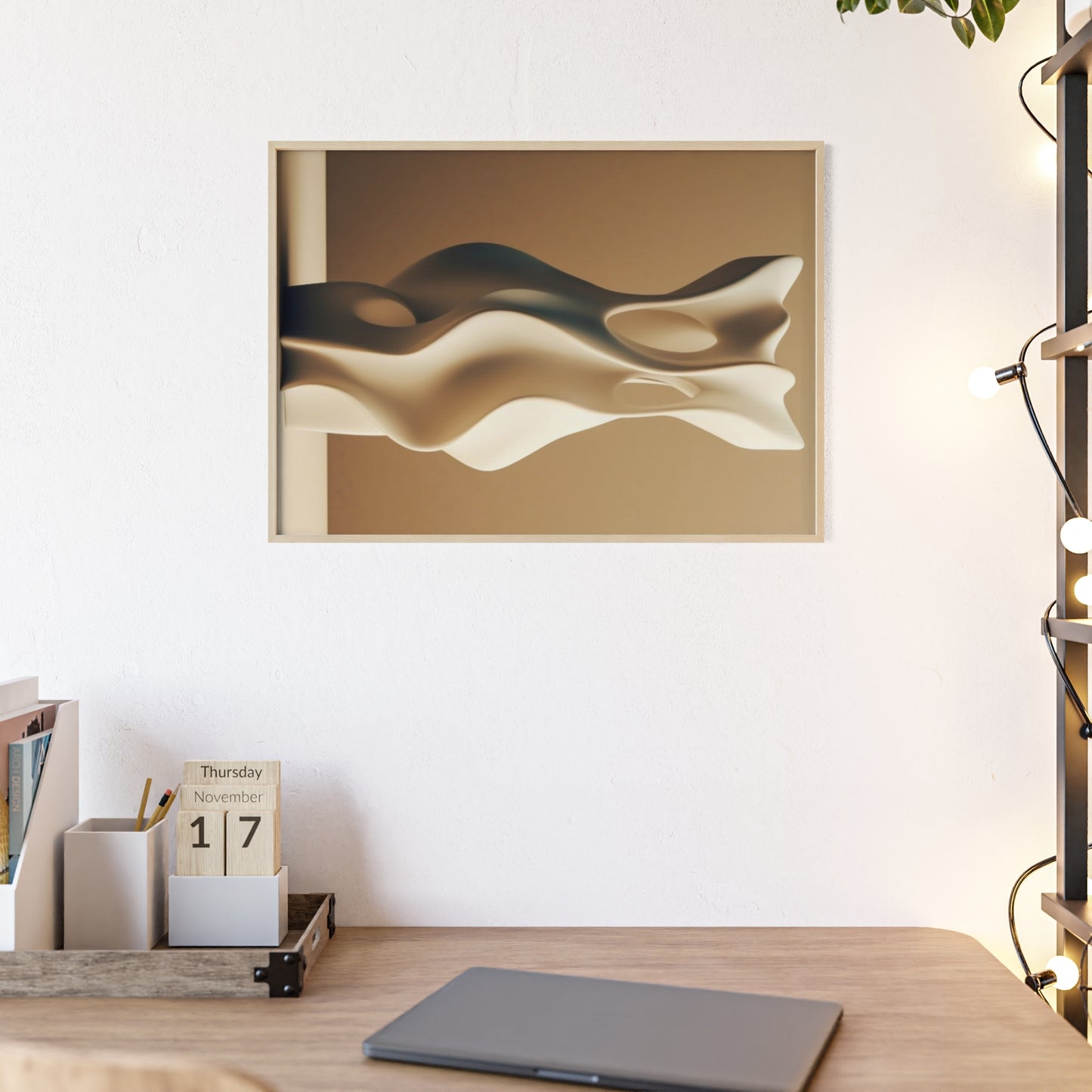 Wabi Sabi art- Minimalist Wall Art Printable – Brown Neutral Abstract Digital Download for Modern Home Decor