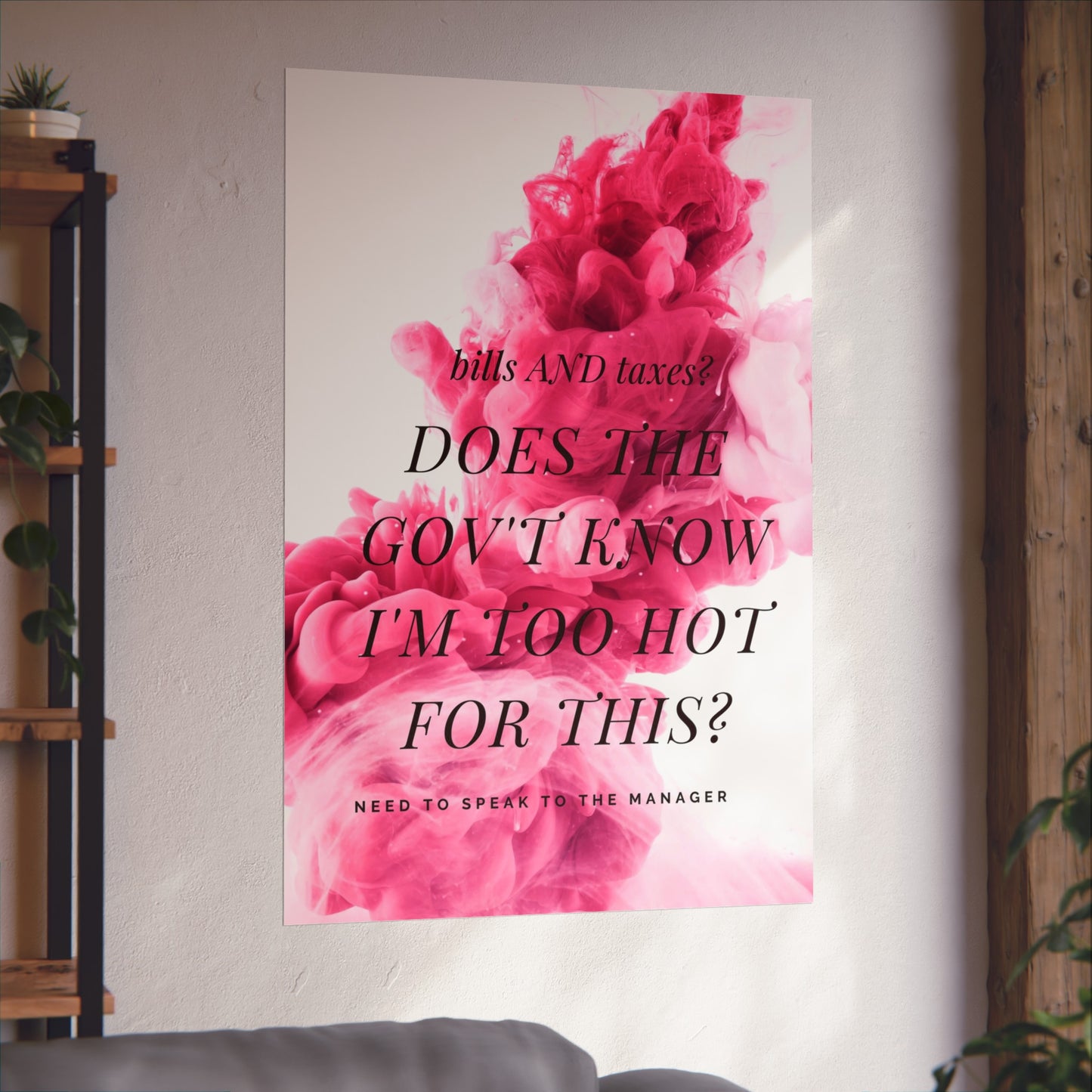 Digital wall art funny quote printable I humor aesthetic poster I apartment decor I bedroom, office, dorm