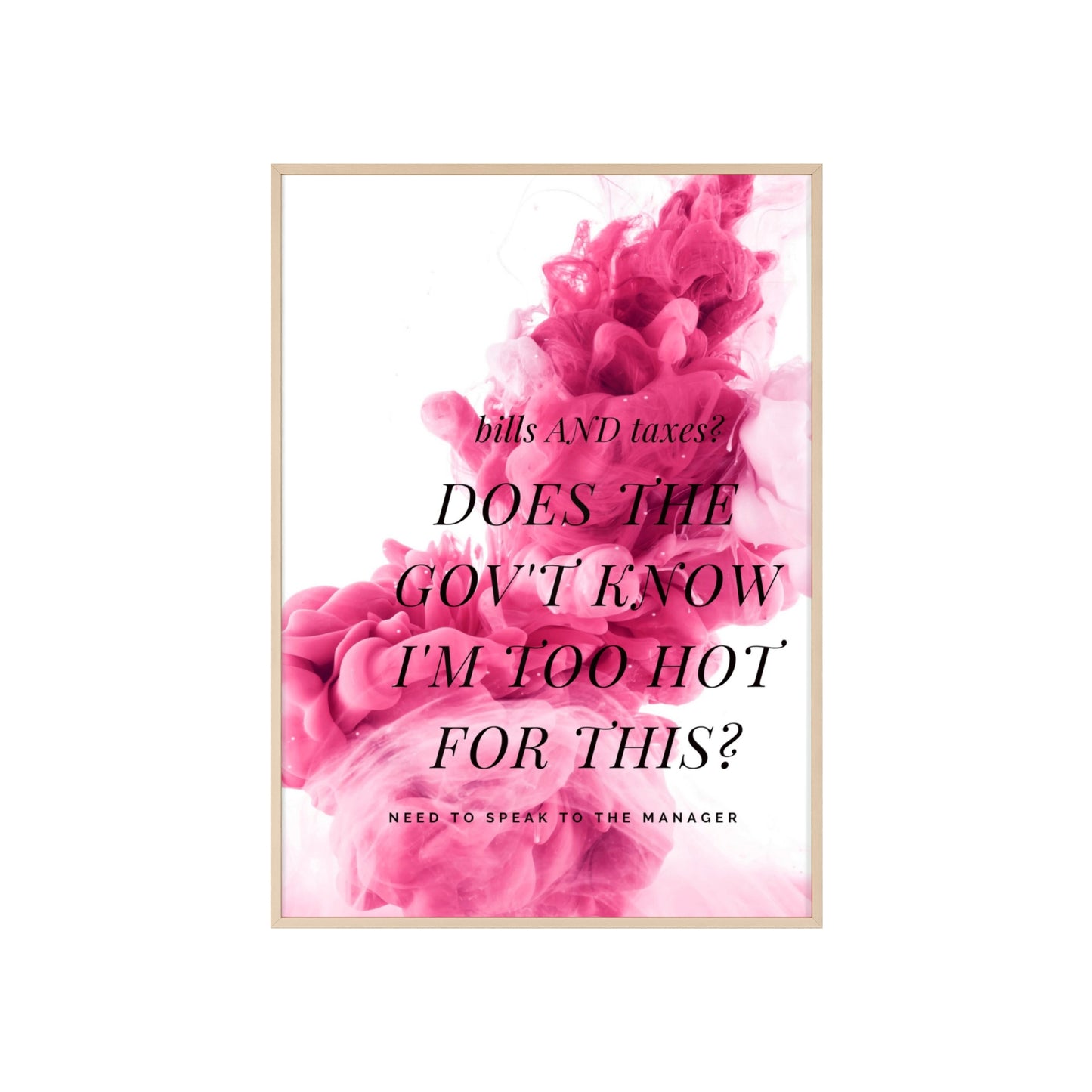 Digital wall art funny quote printable I humor aesthetic poster I apartment decor I bedroom, office, dorm