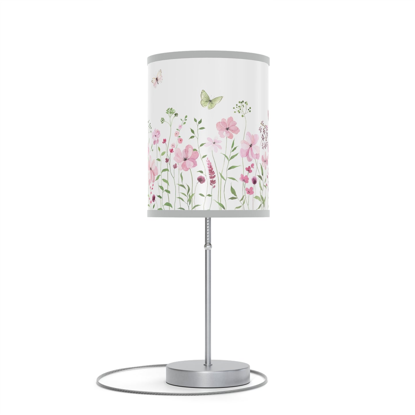 Floral Table Lamp with Butterfly Design – Boho Home Decor Accent Light