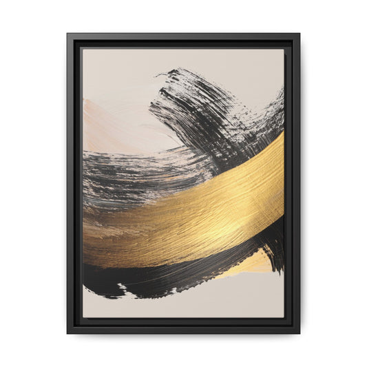 Abstract Framed Canvas Wall Art – Elegant Multicolor Minimalist Print | Modern Home Decor, Office Art, Gift for Her, Aesthetic Wall Accent