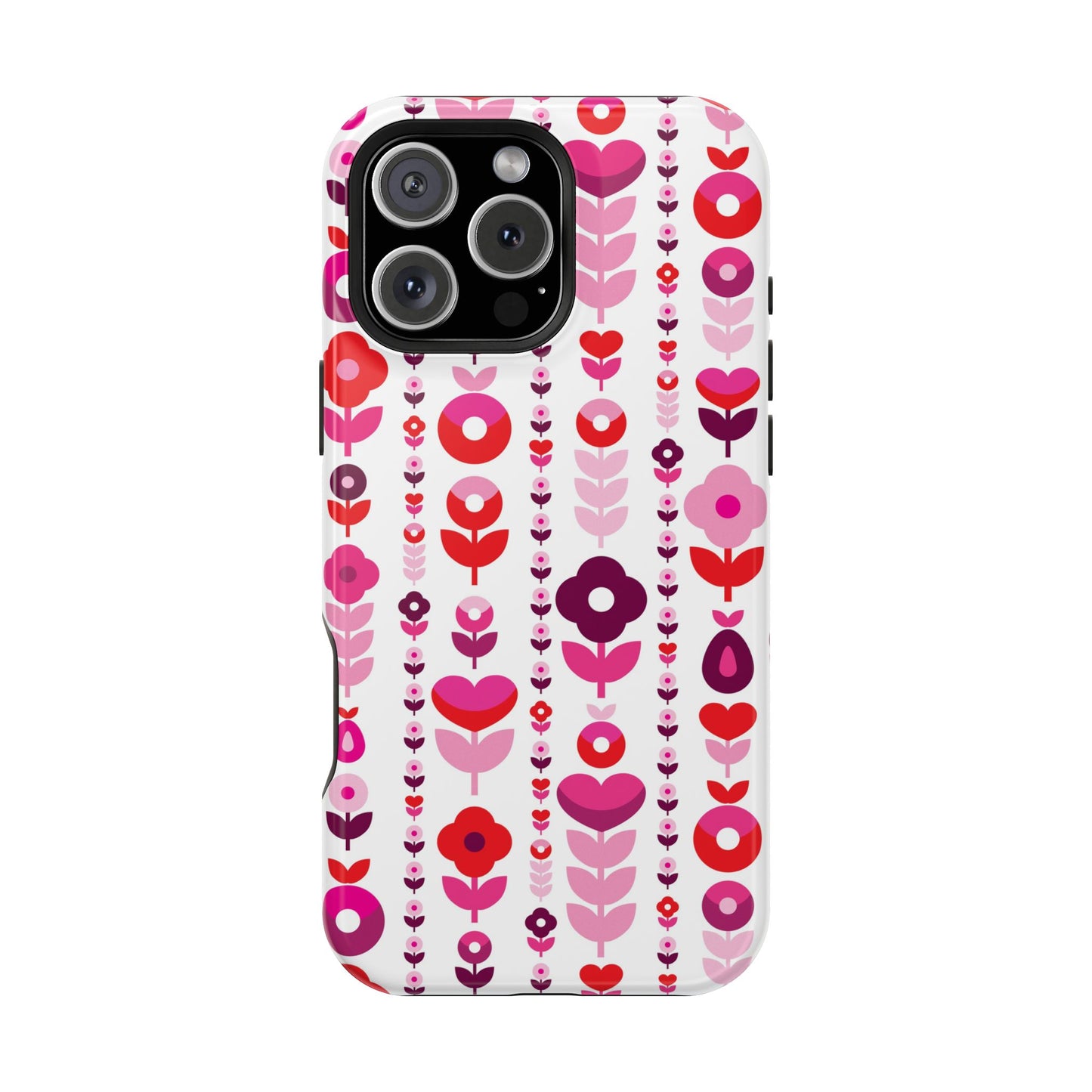 Floral Phone Case for iPhone & Samsung – Colorful Impact-Resistant Cover, Gift for Her