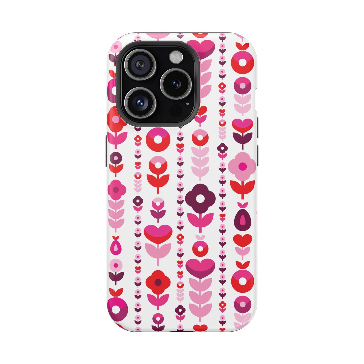 Floral Phone Case for iPhone & Samsung – Colorful Impact-Resistant Cover, Gift for Her