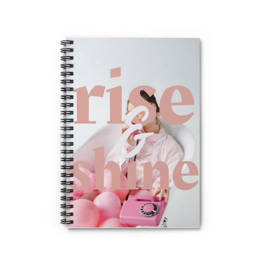 Rise and Shine Spiral Notebook – Cheerful Ruled Journal for Notes, Lists & Daily Planning – Smooth 90gsm Paper, Vibrant Design – Gift for Students, Writers & Professionals, Daily Inspiration