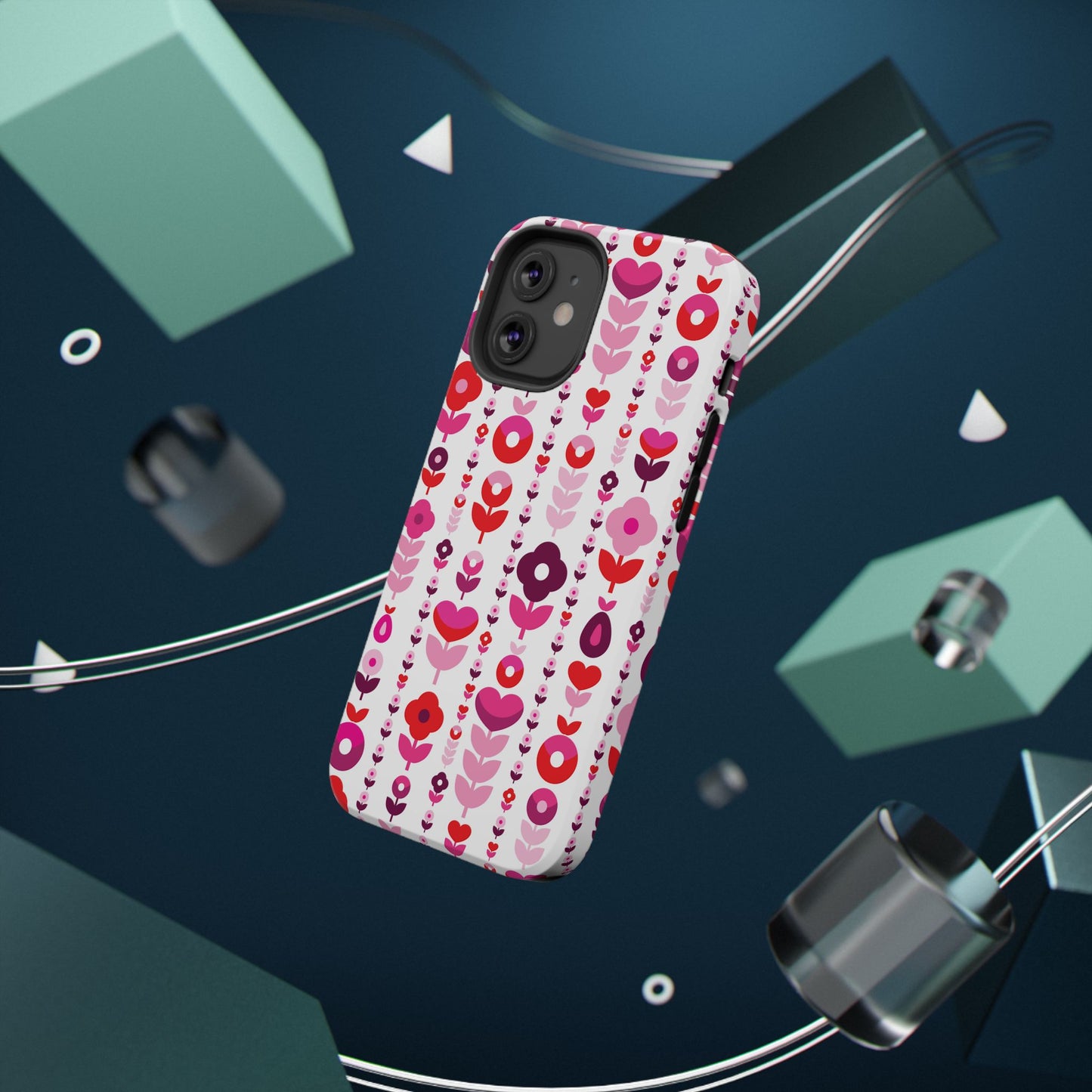 Floral Phone Case for iPhone & Samsung – Colorful Impact-Resistant Cover, Gift for Her