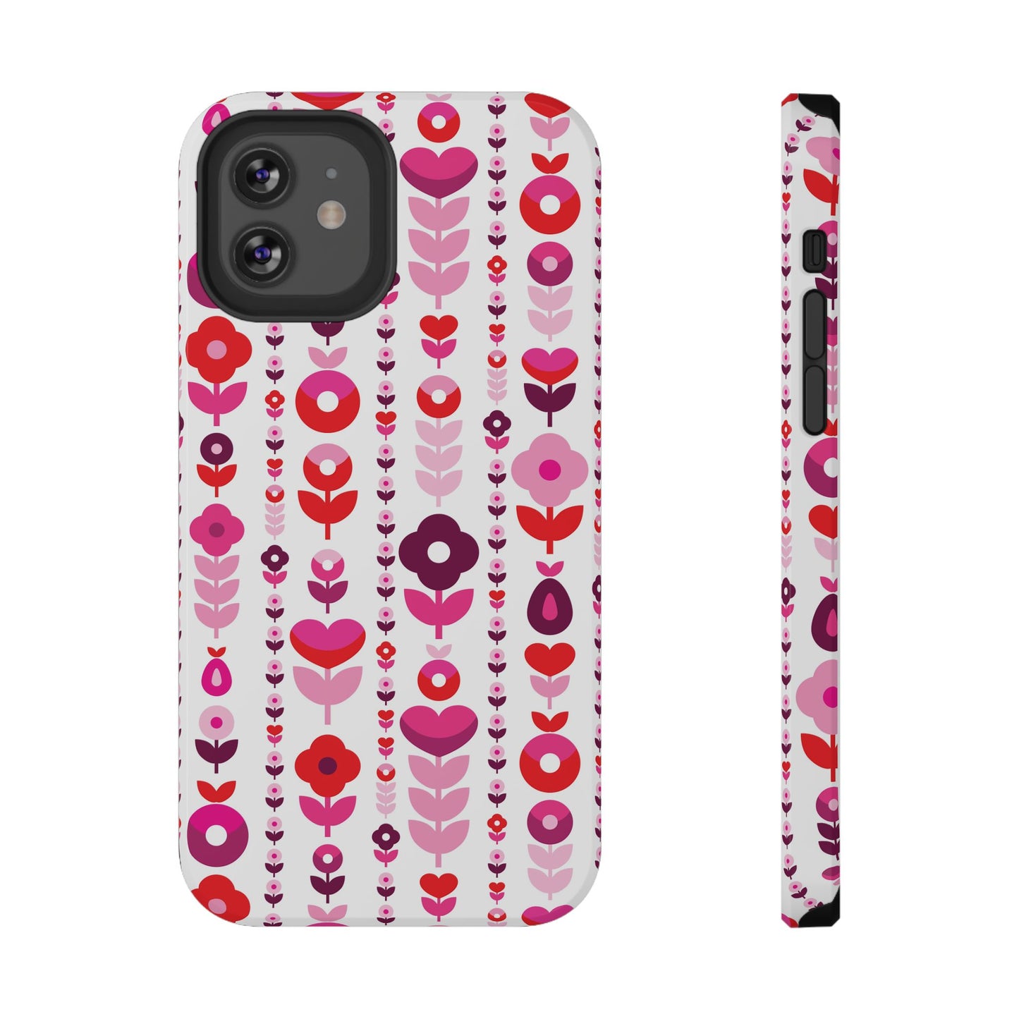 Floral Phone Case for iPhone & Samsung – Colorful Impact-Resistant Cover, Gift for Her