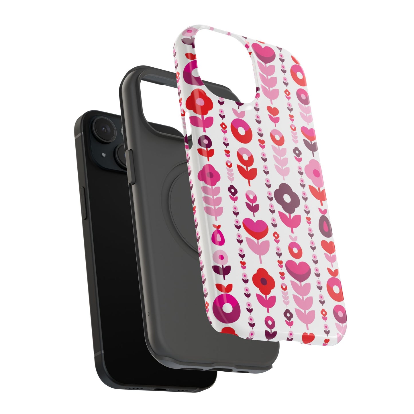 Floral Phone Case for iPhone & Samsung – Colorful Impact-Resistant Cover, Gift for Her