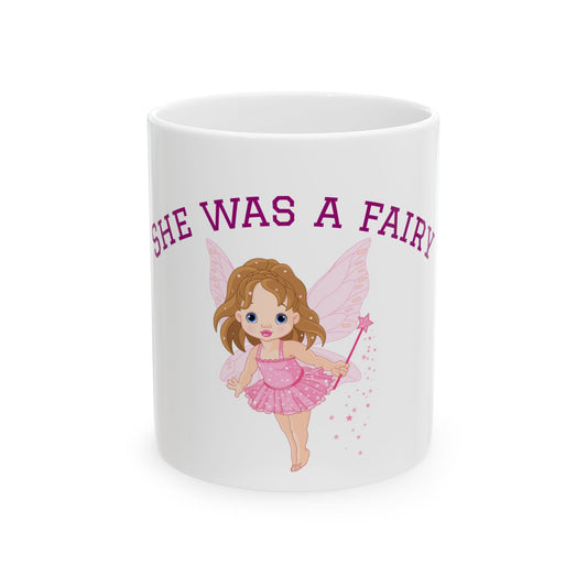 Cute Fairy Ceramic Mug – Whimsical Coffee Cup for Kids & Fairy Tale Lovers, Magical Drinkware Gift