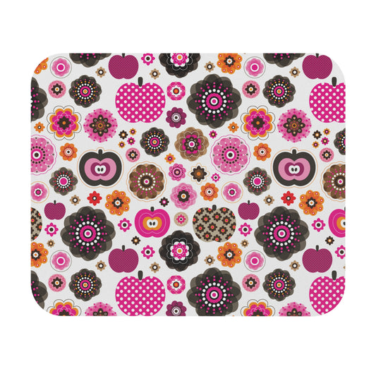 Colorful Owl Mouse Pad – Floral Desk Accessory for Home Office, Cute Gift for Nature Lovers