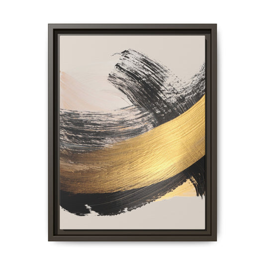 Abstract Framed Canvas Wall Art – Elegant Multicolor Minimalist Print | Modern Home Decor, Office Art, Gift for Her, Aesthetic Wall Accent