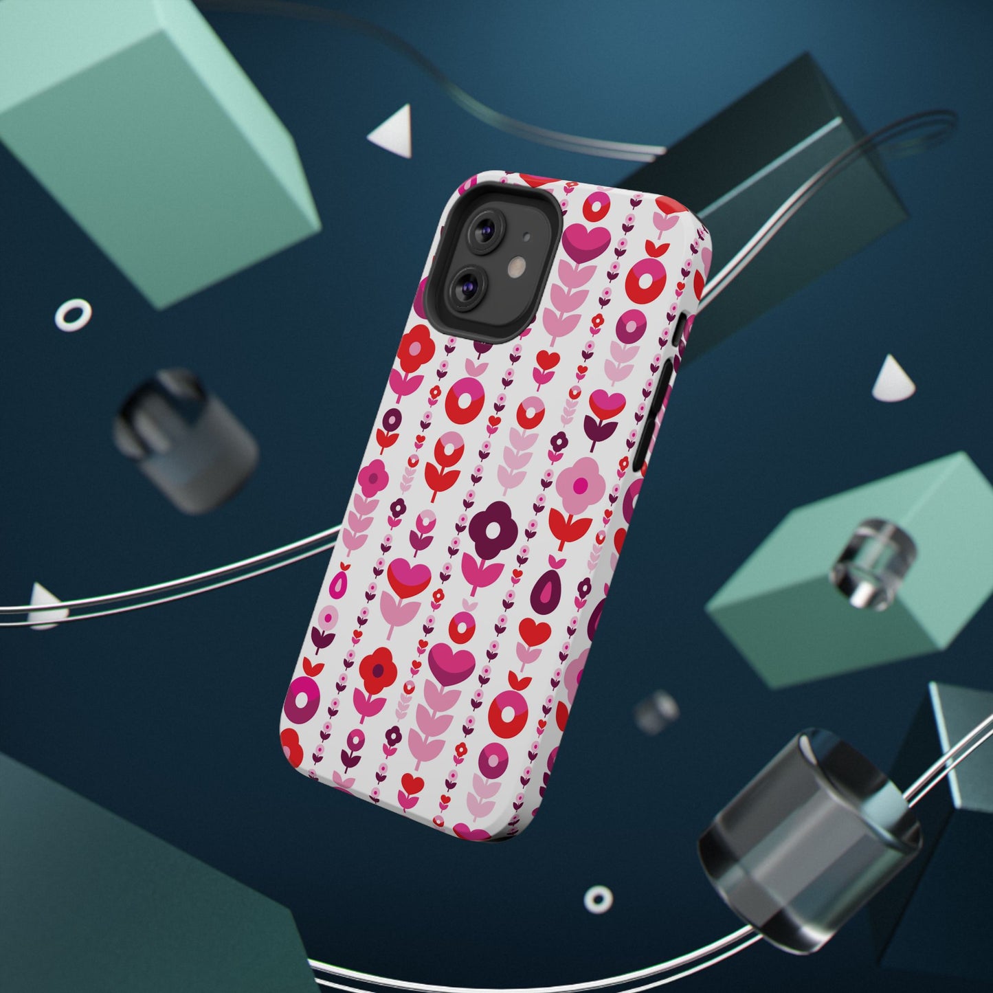 Floral Phone Case for iPhone & Samsung – Colorful Impact-Resistant Cover, Gift for Her