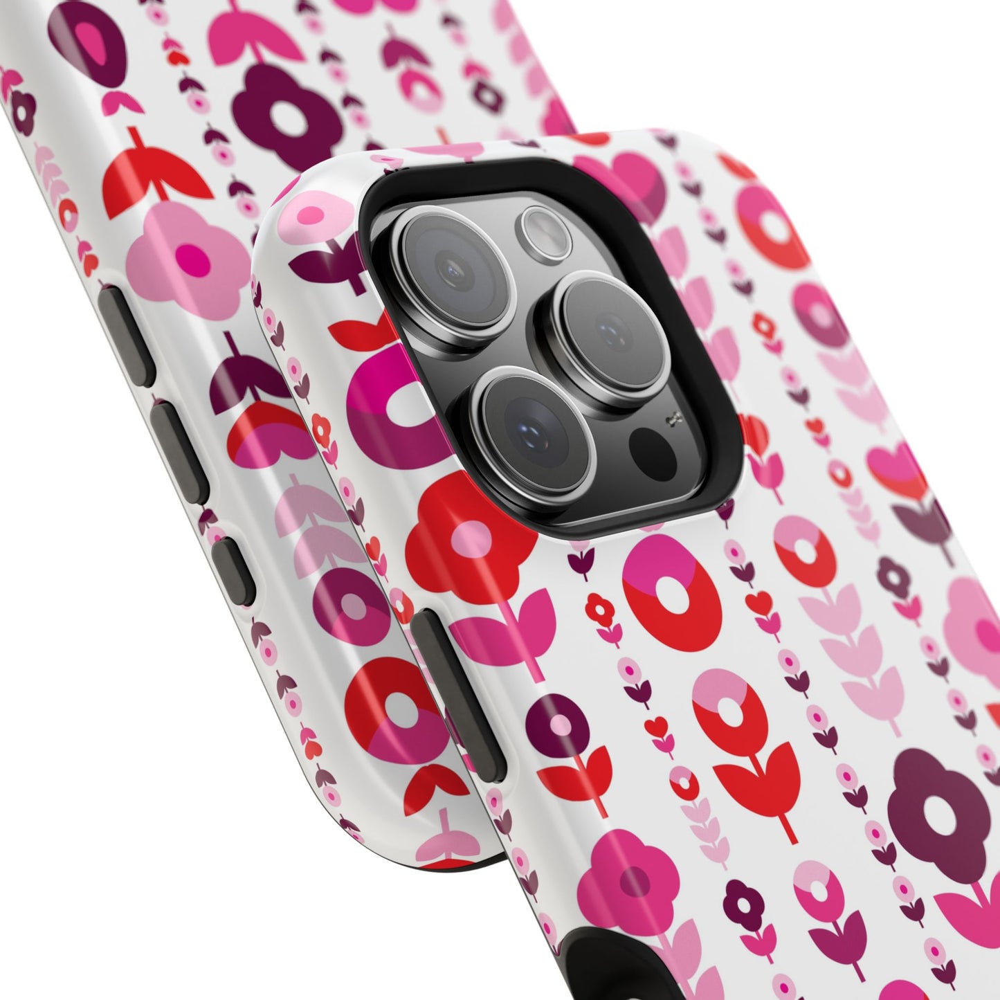 Floral Phone Case for iPhone & Samsung – Colorful Impact-Resistant Cover, Gift for Her