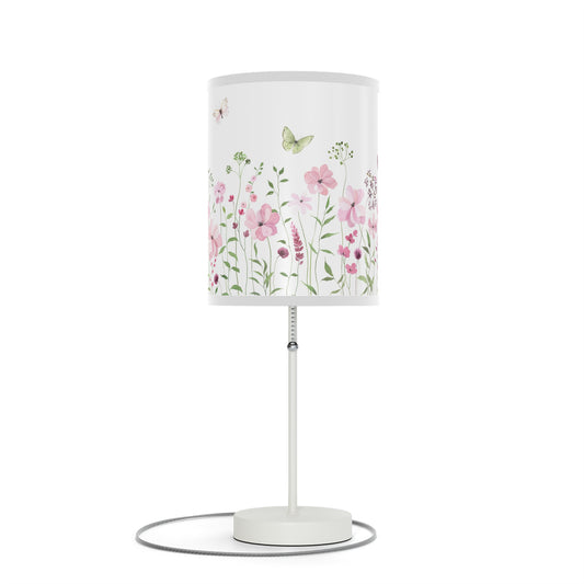 Floral Table Lamp with Butterfly Design – Boho Home Decor Accent Light