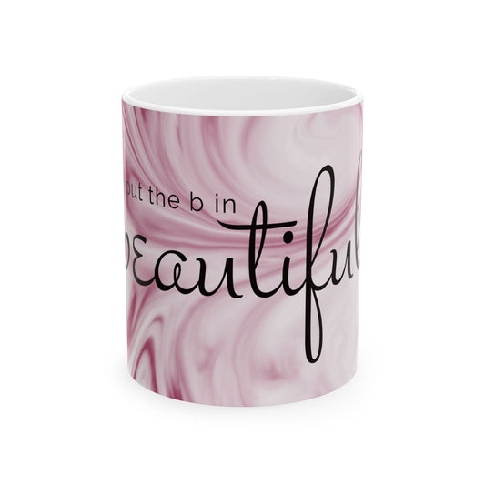 Pink Marble Ceramic Mug Modern Coffee Cup for Women Aesthetic Drinkware Gift for Her Inspirational Home Office Decor
