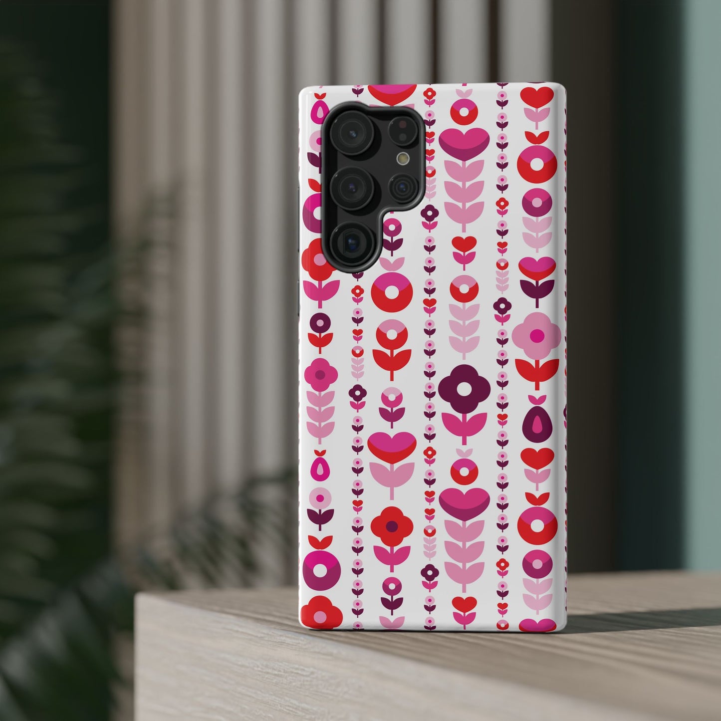 Floral Phone Case for iPhone & Samsung – Colorful Impact-Resistant Cover, Gift for Her