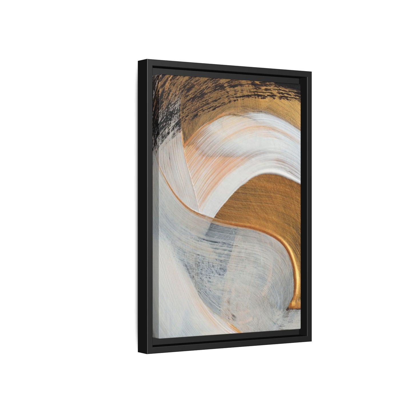 Neutral Abstract Framed Wall Art – Modern Boho Canvas Print for Home or Office | Minimalist Earth Tone Decor, Gift for Art Lovers