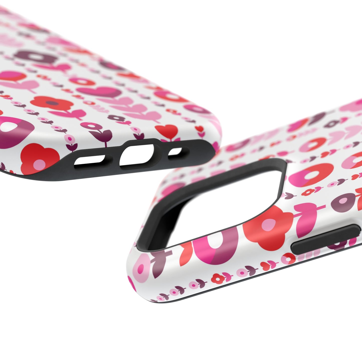 Floral Phone Case for iPhone & Samsung – Colorful Impact-Resistant Cover, Gift for Her