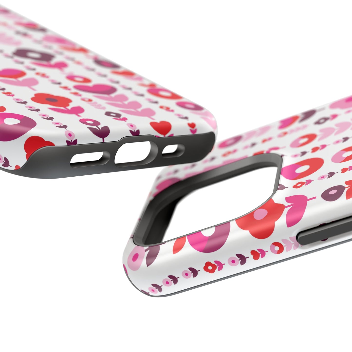 Floral Phone Case for iPhone & Samsung – Colorful Impact-Resistant Cover, Gift for Her