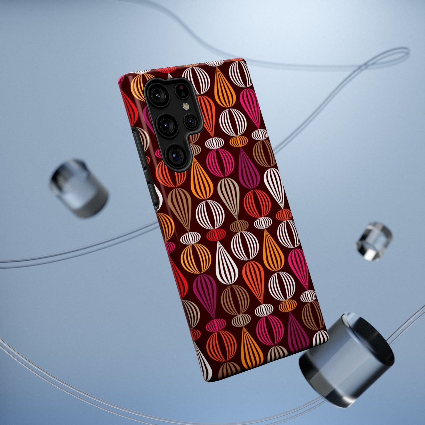 Impact-Resistant Phone Case Floral – Durable Protective Cover, Wireless Charging Compatible, Gift for Tech Lovers