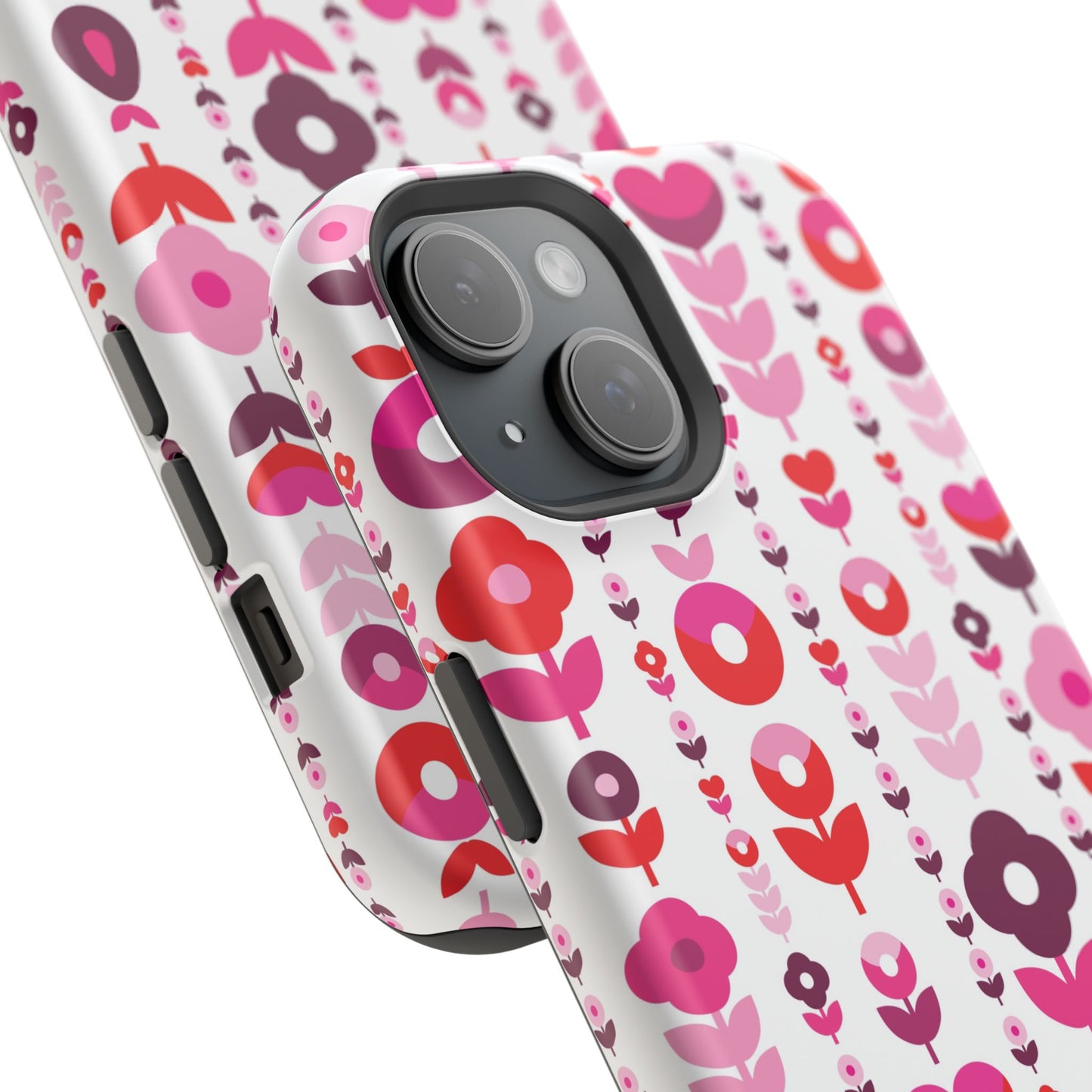 Floral Phone Case for iPhone & Samsung – Colorful Impact-Resistant Cover, Gift for Her