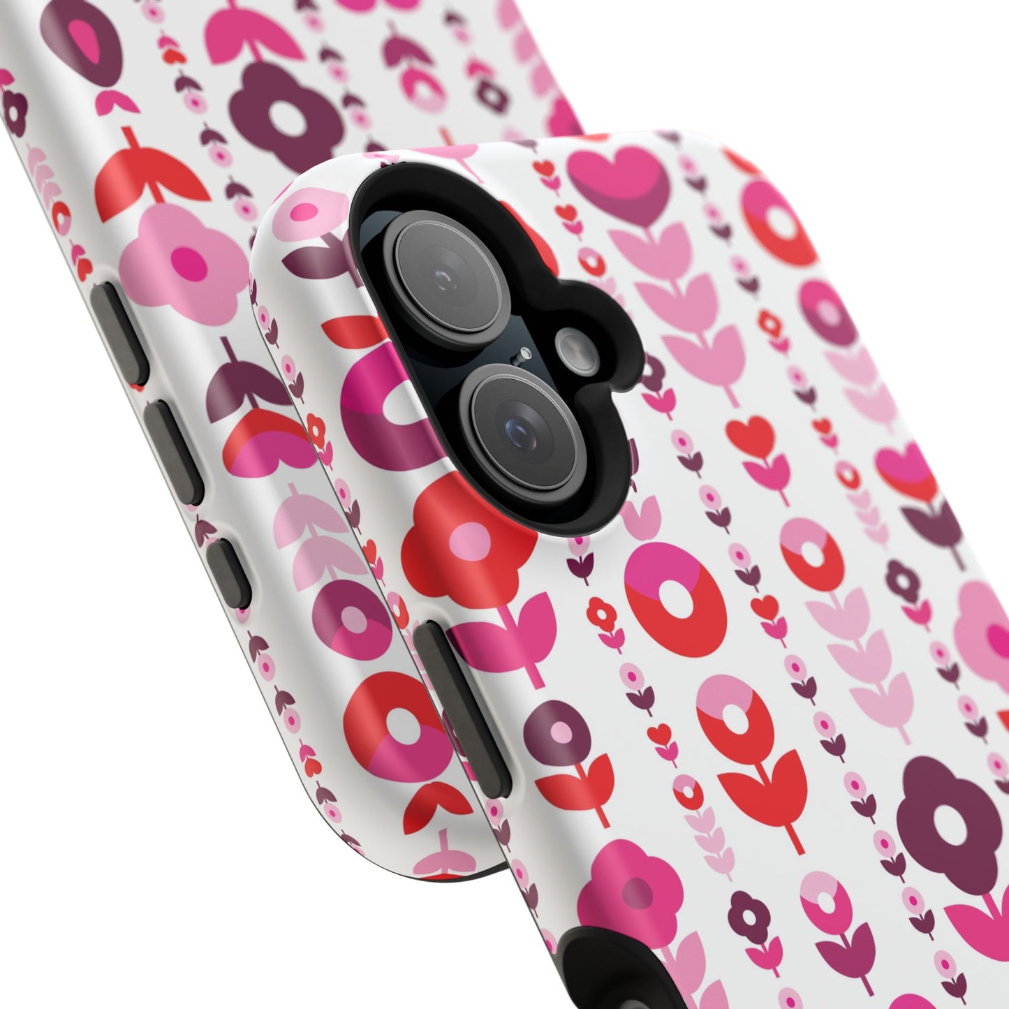 Floral Phone Case for iPhone & Samsung – Colorful Impact-Resistant Cover, Gift for Her