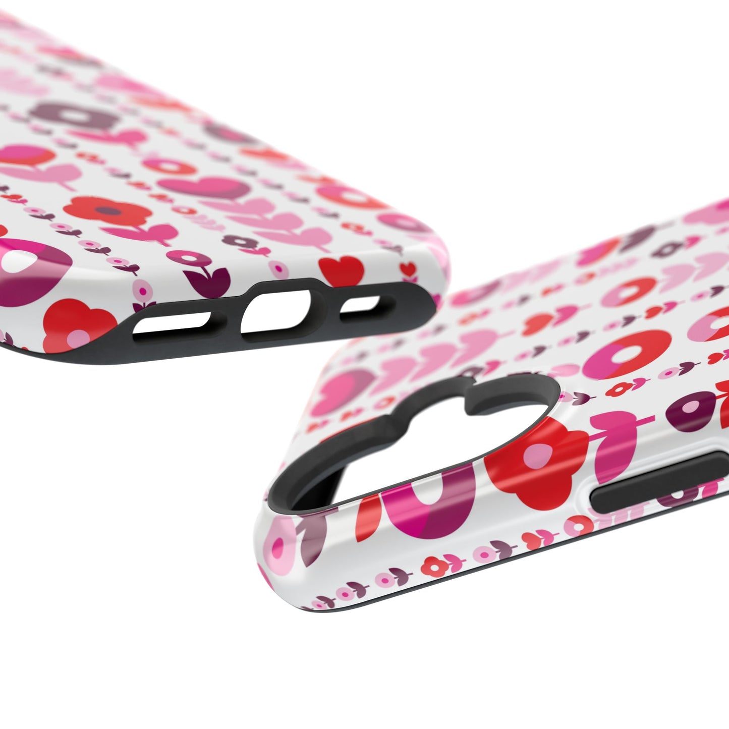 Floral Phone Case for iPhone & Samsung – Colorful Impact-Resistant Cover, Gift for Her