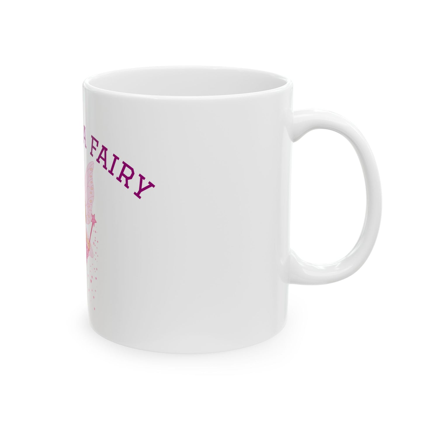 Cute Fairy Ceramic Mug – Whimsical Coffee Cup for Kids & Fairy Tale Lovers, Magical Drinkware Gift