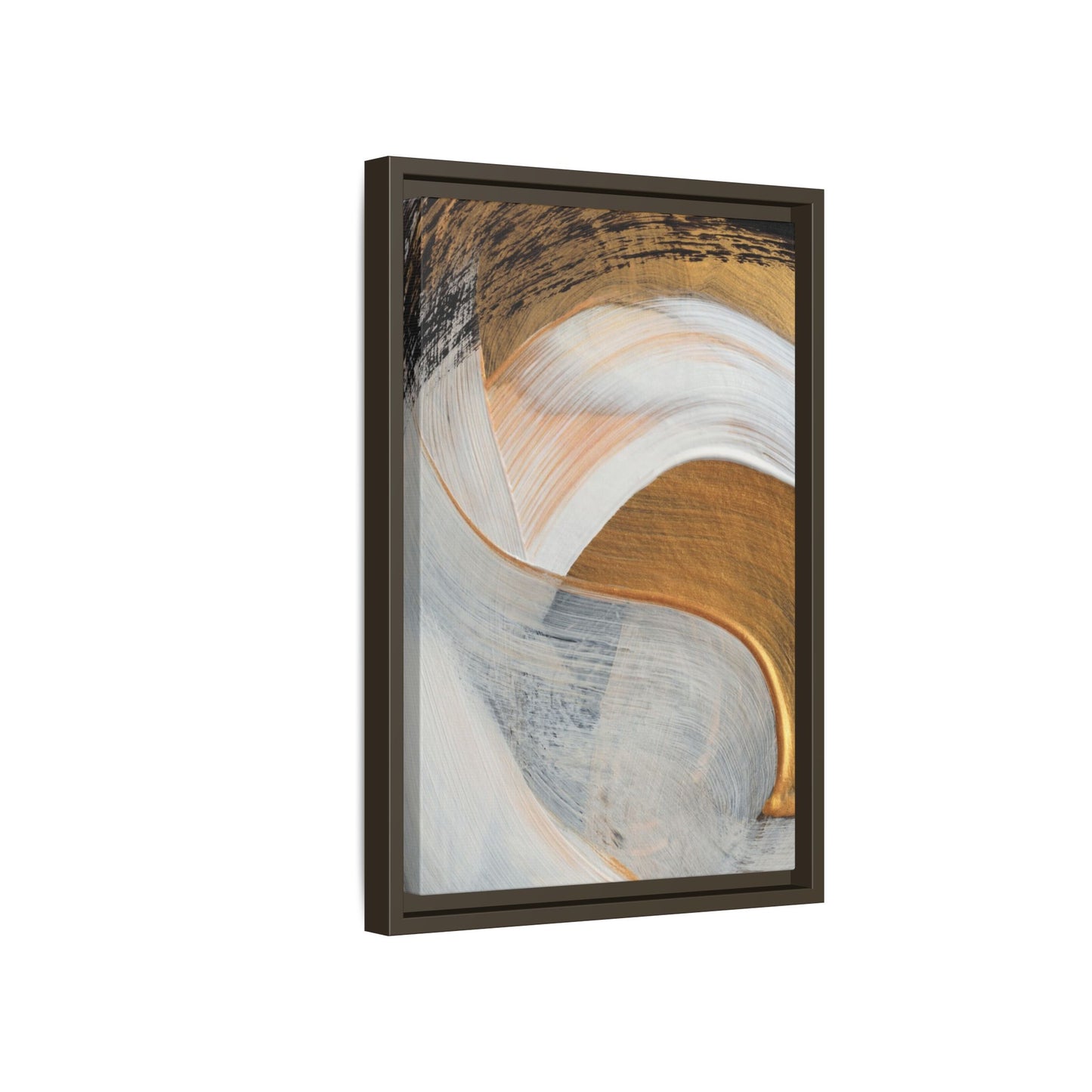 Neutral Abstract Framed Wall Art – Modern Boho Canvas Print for Home or Office | Minimalist Earth Tone Decor, Gift for Art Lovers