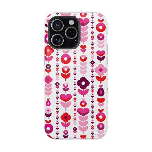 Floral Phone Case for iPhone & Samsung – Colorful Impact-Resistant Cover, Gift for Her
