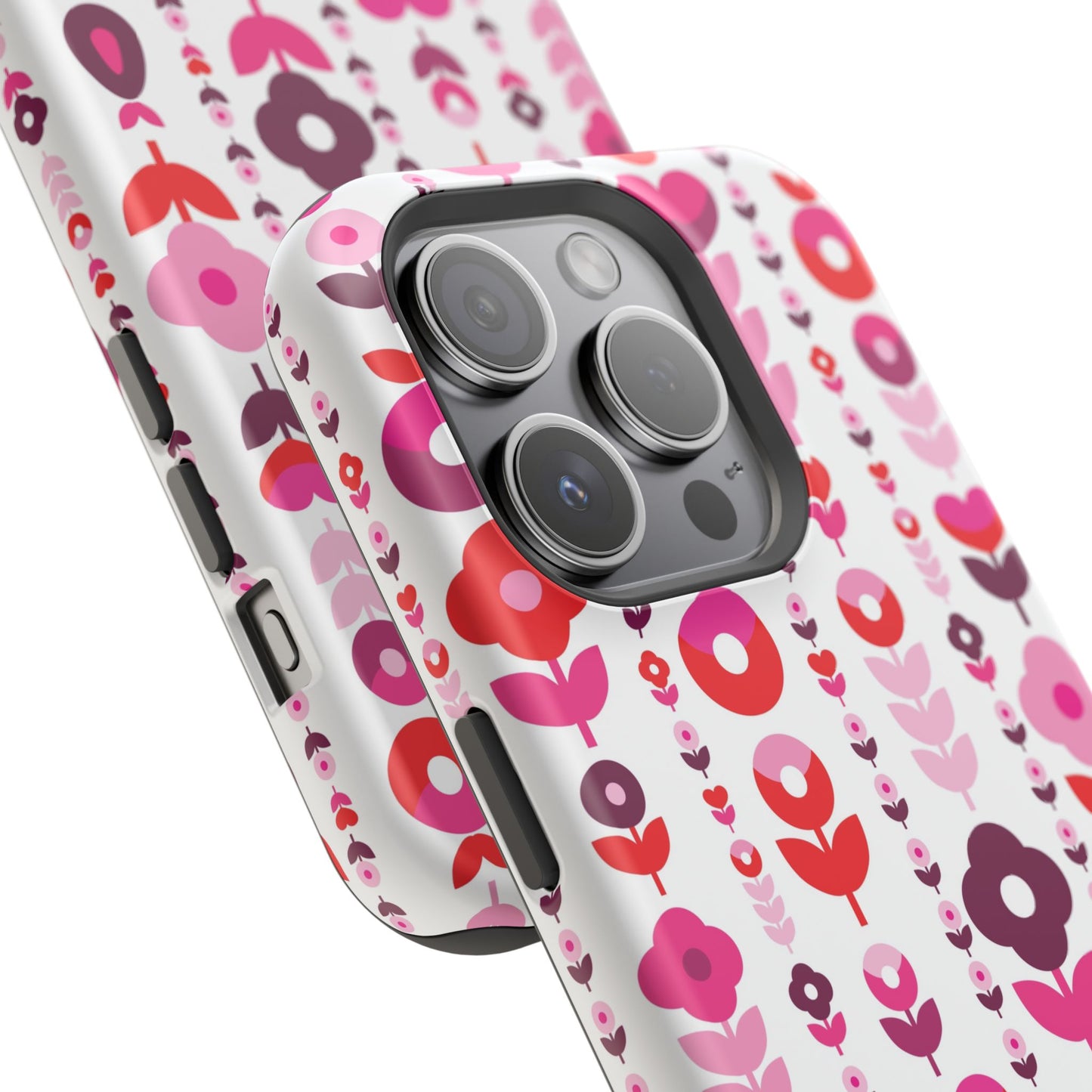 Floral Phone Case for iPhone & Samsung – Colorful Impact-Resistant Cover, Gift for Her
