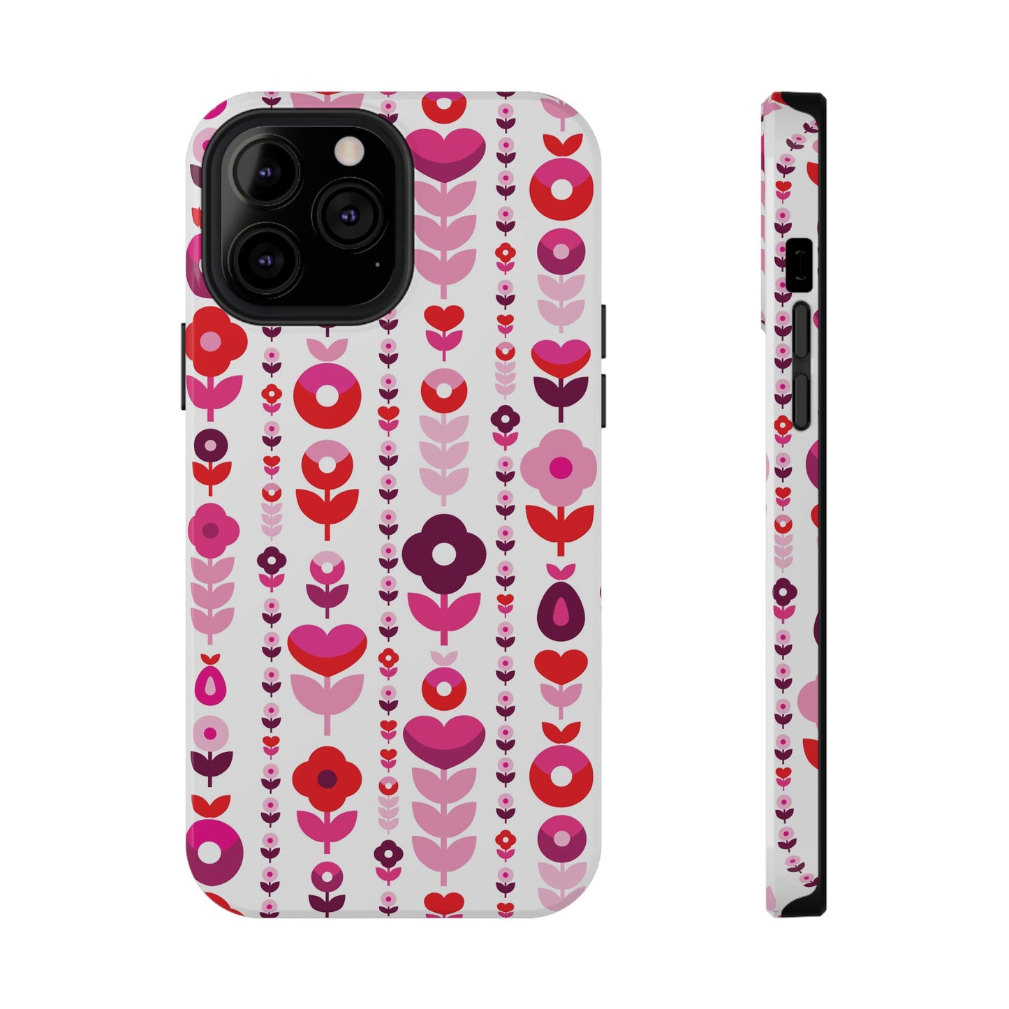 Floral Phone Case for iPhone & Samsung – Colorful Impact-Resistant Cover, Gift for Her