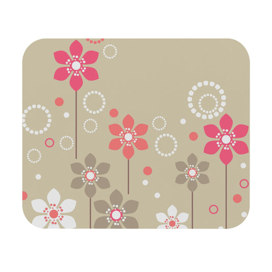 Vibrant Pink Daisy Mouse Pad – Colorful Desk Accessory for Gamers, Students, Home Office Decor