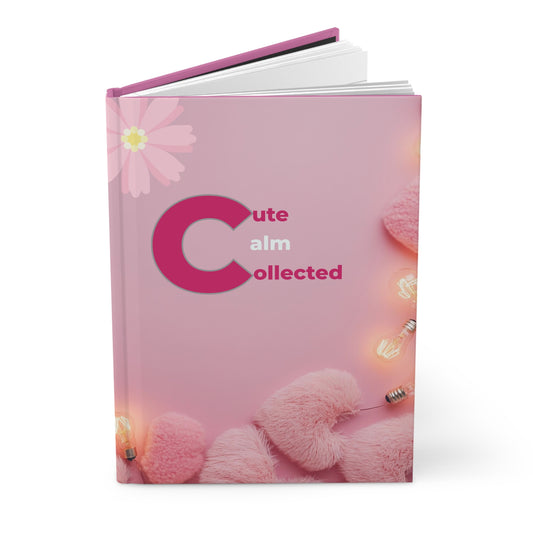 Pink Hardcover Journal – Cute Motivational Notebook for Women | Self-Care Writing Journal, Gift for Students & Writers