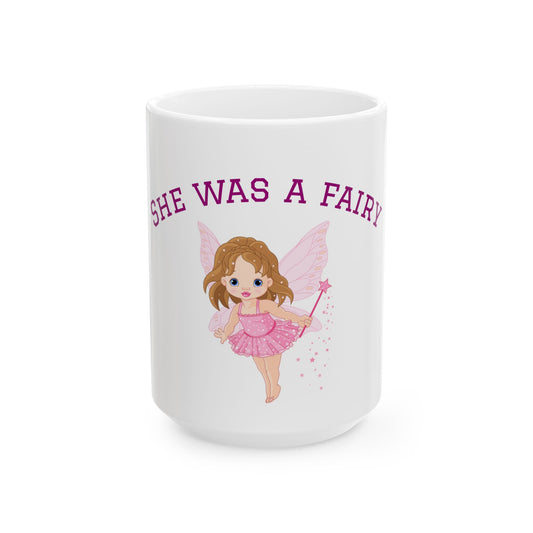 Cute Fairy Ceramic Mug – Whimsical Coffee Cup for Kids & Fairy Tale Lovers, Magical Drinkware Gift
