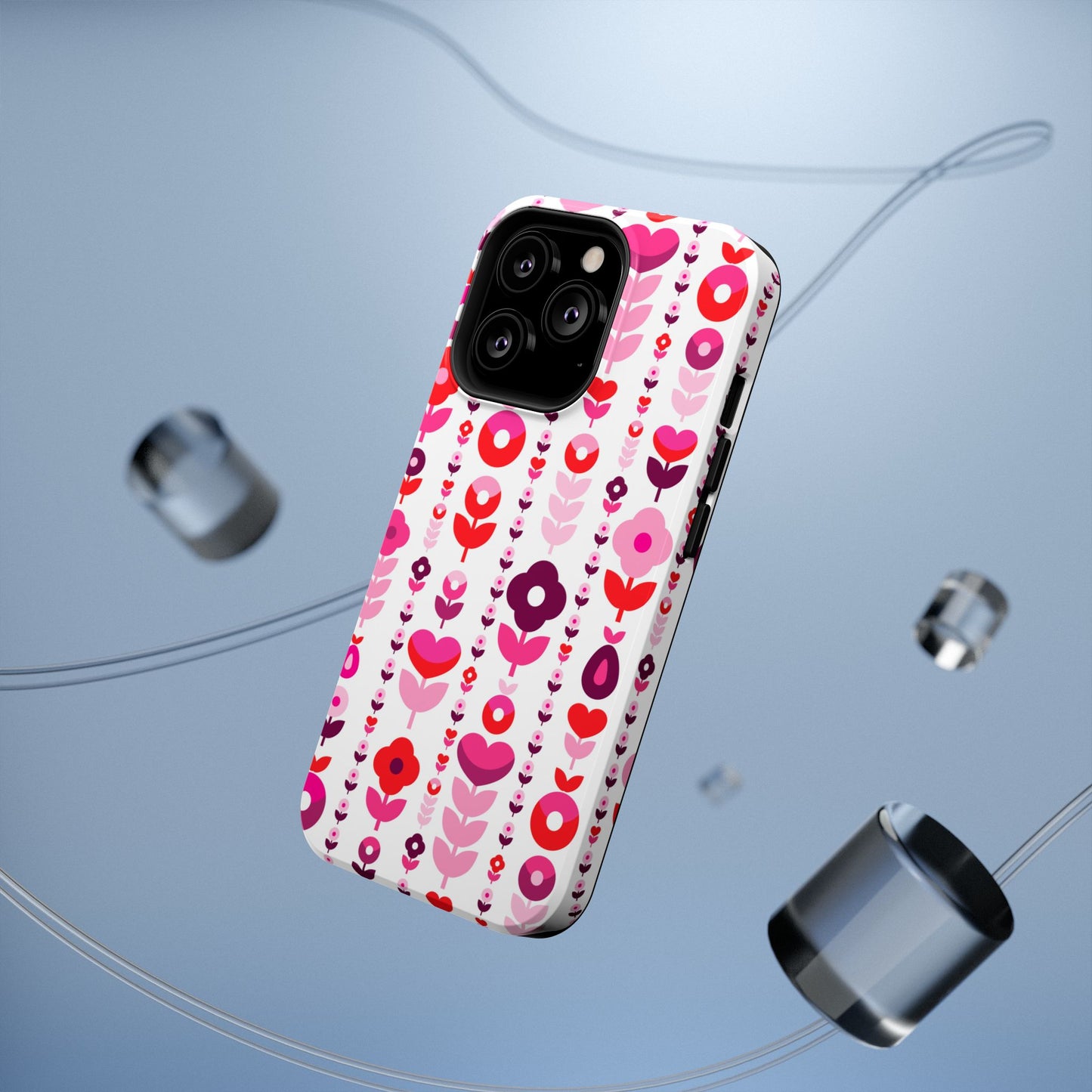 Floral Phone Case for iPhone & Samsung – Colorful Impact-Resistant Cover, Gift for Her
