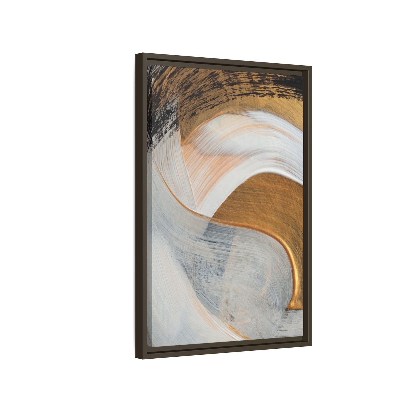 Neutral Abstract Framed Wall Art – Modern Boho Canvas Print for Home or Office | Minimalist Earth Tone Decor, Gift for Art Lovers