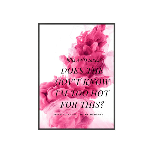 Digital wall art funny quote printable I humor aesthetic poster I apartment decor I bedroom, office, dorm